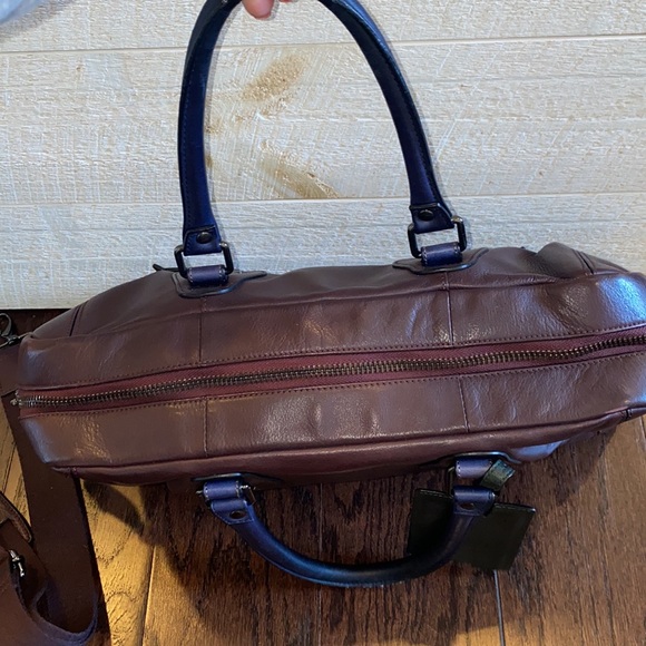 TED BAKER Men’s Oxblood Work Bag Shoulder Strap - Picture 3 of 7